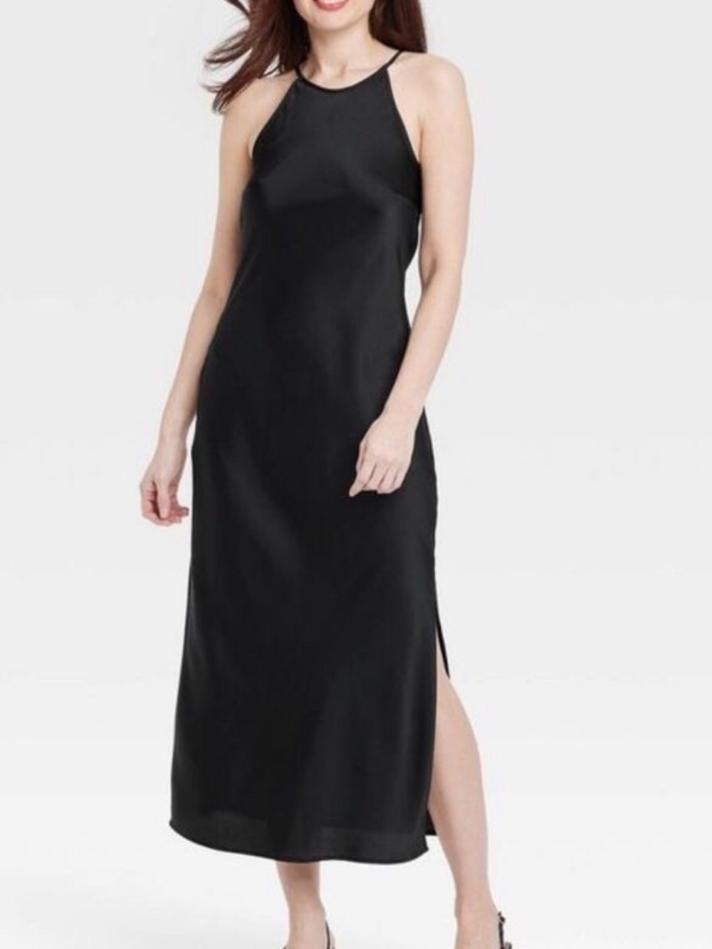 Sleeveless Black Maxi Dress - Classic Elegant Silhouette